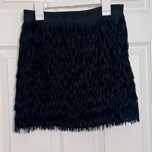 Forever 21 Black Fringe Skirt
